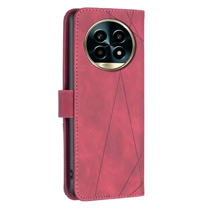 Magnetic Buckle Rhombus Texture Leather Phone Case, For Realme 13 Pro 5G / 13 Pro+ 5G, For Realme GT 6 / GT 6T, For Realme C61 / C63, For Realme 12+ 5G