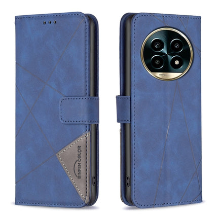 Magnetic Buckle Rhombus Texture Leather Phone Case, For Realme 13 Pro 5G / 13 Pro+ 5G, For Realme GT 6 / GT 6T, For Realme C61 / C63, For Realme 12+ 5G