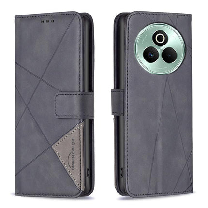 Magnetic Buckle Rhombus Texture Leather Phone Case, For Realme 15 Pro 5G, For Realme 15 5G, For Realme 14 5G Global, For Realme P3 Pro