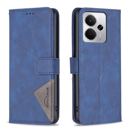 Magnetic Buckle Rhombus Texture Leather Phone Case, For Realme 15 Pro 5G, For Realme 15 5G, For Realme 14 5G Global, For Realme P3 Pro