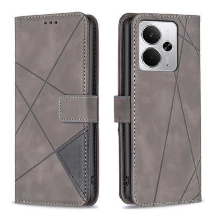 Magnetic Buckle Rhombus Texture Leather Phone Case, For Realme 15 Pro 5G, For Realme 15 5G, For Realme 14 5G Global, For Realme P3 Pro