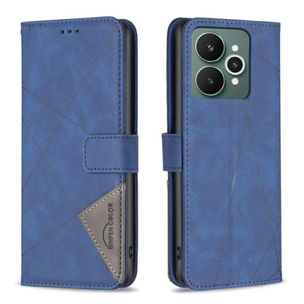 Magnetic Buckle Rhombus Texture Leather Phone Case, For Realme 15 Pro 5G, For Realme 15 5G, For Realme 14 5G Global, For Realme P3 Pro