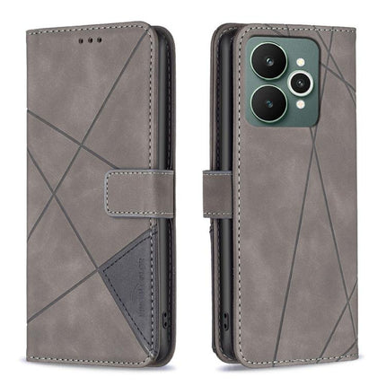 Magnetic Buckle Rhombus Texture Leather Phone Case, For Realme 15 Pro 5G, For Realme 15 5G, For Realme 14 5G Global, For Realme P3 Pro