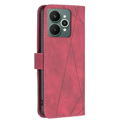 Magnetic Buckle Rhombus Texture Leather Phone Case, For Realme 15 Pro 5G, For Realme 15 5G, For Realme 14 5G Global, For Realme P3 Pro