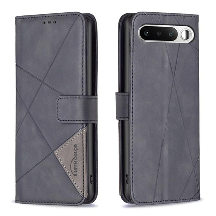 Magnetic Buckle Rhombus Texture Leather Phone Case, For Realme 16T 5G, For Realme 16 5G, For Realme 16 Pro+ 5G, For Realme 16 Pro 5G