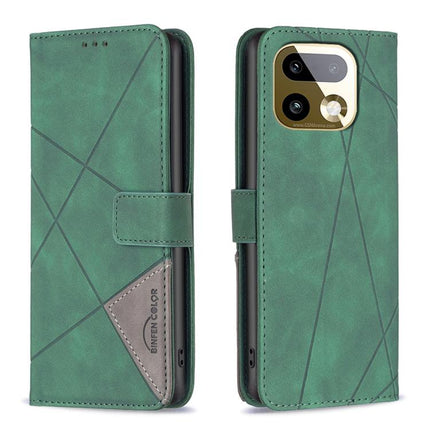 Magnetic Buckle Rhombus Texture Leather Phone Case, For Realme 16T 5G, For Realme 16 5G, For Realme 16 Pro+ 5G, For Realme 16 Pro 5G
