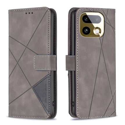 Magnetic Buckle Rhombus Texture Leather Phone Case, For Realme 16T 5G, For Realme 16 5G, For Realme 16 Pro+ 5G, For Realme 16 Pro 5G