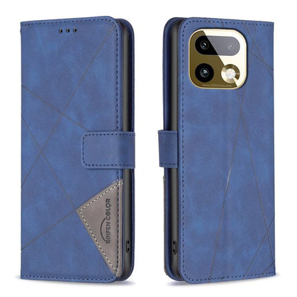 Magnetic Buckle Rhombus Texture Leather Phone Case, For Realme 16T 5G, For Realme 16 5G, For Realme 16 Pro+ 5G, For Realme 16 Pro 5G