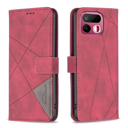 Magnetic Buckle Rhombus Texture Leather Phone Case, For Realme 16T 5G, For Realme 16 5G, For Realme 16 Pro+ 5G, For Realme 16 Pro 5G