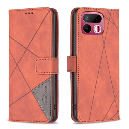 Magnetic Buckle Rhombus Texture Leather Phone Case, For Realme 16T 5G, For Realme 16 5G, For Realme 16 Pro+ 5G, For Realme 16 Pro 5G