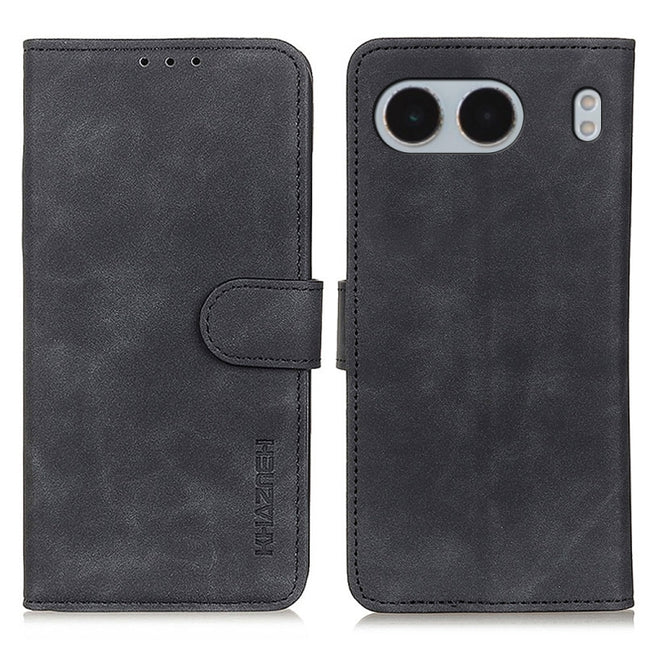 KHAZNEH Retro Texture Leather Phone Case, For OnePlus Nord 5 / Ace 5 Ultra, For OnePlus Nord CE5 / Ace 5 Racing, For OnePlus Nord 4, For OnePlus Nord CE4 Lite, For OnePlus Nord CE4 5G / K12 5G, For OnePlus 12R/Ace 3