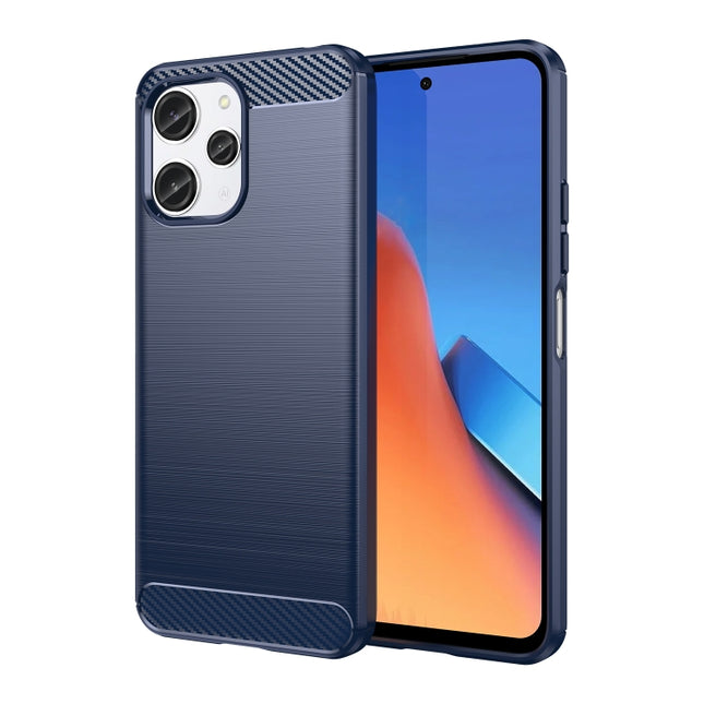 Carbon Fiber Brushed Texture TPU Phone Case, For Xiaomi Redmi 12R, For Xiaomi Redmi 12