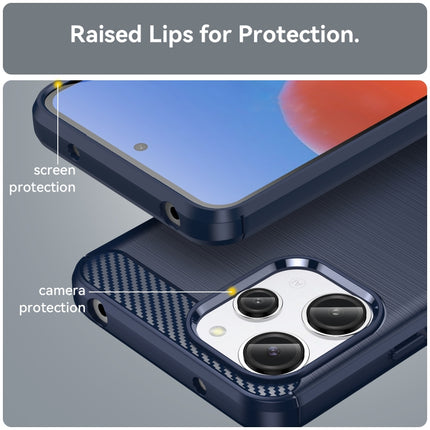 Carbon Fiber Brushed Texture TPU Phone Case, For Xiaomi Redmi 12R, For Xiaomi Redmi 12