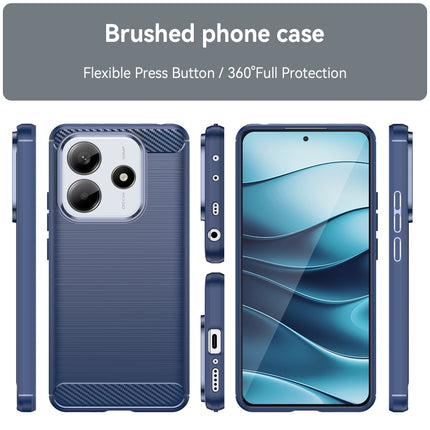 Carbon Fiber Brushed Texture TPU Phone Case, For Redmi Note 14 5G, For Redmi Note 14 Pro+ 5G, For Redmi Note 14 Pro 5G, For Redmi 14C 4G, For Redmi Turbo 3, For Xiaomi Redmi 12R, For Xiaomi Redmi 12