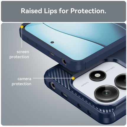 Carbon Fiber Brushed Texture TPU Phone Case, For Redmi Note 14 5G, For Redmi Note 14 Pro+ 5G, For Redmi Note 14 Pro 5G, For Redmi 14C 4G, For Redmi Turbo 3, For Xiaomi Redmi 12R, For Xiaomi Redmi 12