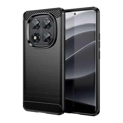Carbon Fiber Brushed Texture TPU Phone Case, For Redmi Note 14 5G, For Redmi Note 14 Pro+ 5G, For Redmi Note 14 Pro 5G, For Redmi 14C 4G, For Redmi Turbo 3, For Xiaomi Redmi 12R, For Xiaomi Redmi 12