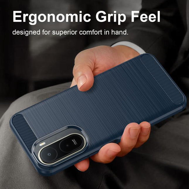 Carbon Fiber Brushed Texture TPU Phone Case, For Redmi A7 Pro 171mm / Poco C85x 5G, For Redmi R70m 5G, For Redmi R70 5G, For Redmi 15a 5G, For Redmi Turbo 5 Max / Poco X8 Pro Max, For Redmi Turbo 5 5G / Poco X8 Pro 5G                                   ...