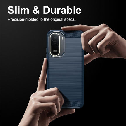 Carbon Fiber Brushed Texture TPU Phone Case, For Redmi A7 Pro 171mm / Poco C85x 5G, For Redmi R70m 5G, For Redmi R70 5G, For Redmi 15a 5G, For Redmi Turbo 5 Max / Poco X8 Pro Max, For Redmi Turbo 5 5G / Poco X8 Pro 5G                                   ...