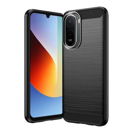 Carbon Fiber Brushed Texture TPU Phone Case, For Redmi A7 Pro 171mm / Poco C85x 5G, For Redmi R70m 5G, For Redmi R70 5G, For Redmi 15a 5G, For Redmi Turbo 5 Max / Poco X8 Pro Max, For Redmi Turbo 5 5G / Poco X8 Pro 5G                                   ...