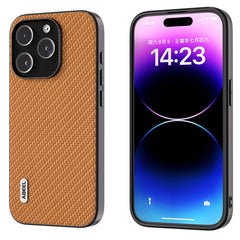 ABEEL Carbon Fiber Texture Protective Phone Case, For iPhone 14 Pro, For iPhone 15 Plus, For iPhone 14 Pro Max