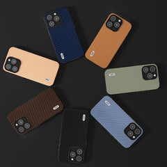 ABEEL Carbon Fiber Texture Protective Phone Case, For iPhone 15 Pro Max, For iPhone 15 Pro, For iPhone 15, For iPhone 14 Pro