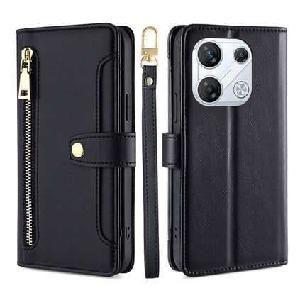Sheep Texture Cross-body Zipper Wallet Leather Phone Case, For Infinix Note Edge 5G, For Infinix Smart 20 4G, For Infinix Note 60 5G, For Infinix Hot 60 5G, For Infinix Hot 60 Pro+ 4G, For Infinix Hot 60 Pro 4G, For Infinix Smart 10 4G                 ...