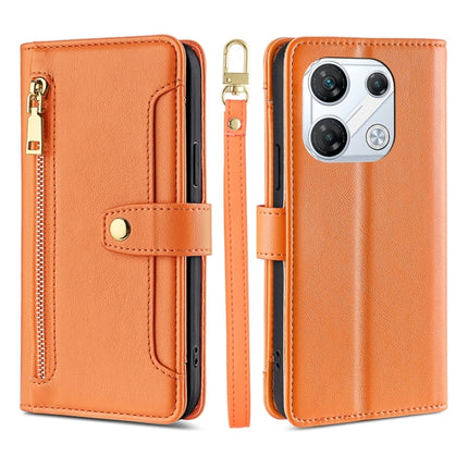 Sheep Texture Cross-body Zipper Wallet Leather Phone Case, For Infinix Note Edge 5G, For Infinix Smart 20 4G, For Infinix Note 60 5G, For Infinix Hot 60 5G, For Infinix Hot 60 Pro+ 4G, For Infinix Hot 60 Pro 4G, For Infinix Smart 10 4G                 ...