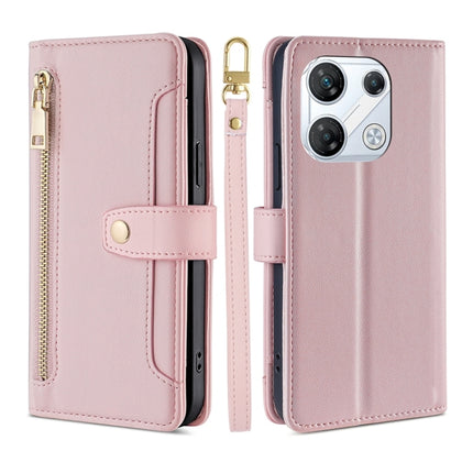Sheep Texture Cross-body Zipper Wallet Leather Phone Case, For Infinix Note Edge 5G, For Infinix Smart 20 4G, For Infinix Note 60 5G, For Infinix Hot 60 5G, For Infinix Hot 60 Pro+ 4G, For Infinix Hot 60 Pro 4G, For Infinix Smart 10 4G                 ...
