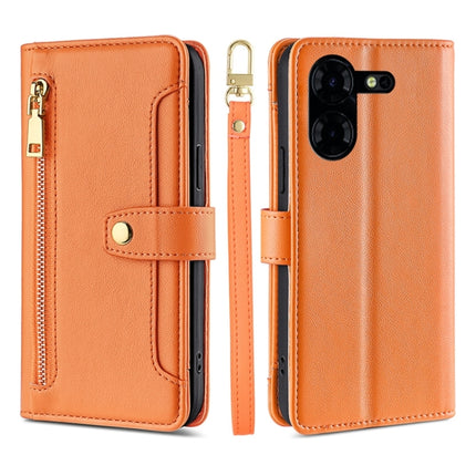 Sheep Texture Cross-body Zipper Wallet Leather Phone Case, For Tecno Camon 30, For Tecno Pova 5 Pro, For Tecno Pova Neo 3, For Tecno Camon 20 Premier 5G
