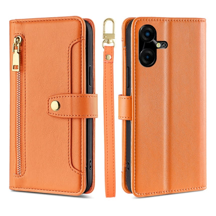 Sheep Texture Cross-body Zipper Wallet Leather Phone Case, For Tecno Camon 30, For Tecno Pova 5 Pro, For Tecno Pova Neo 3, For Tecno Camon 20 Premier 5G