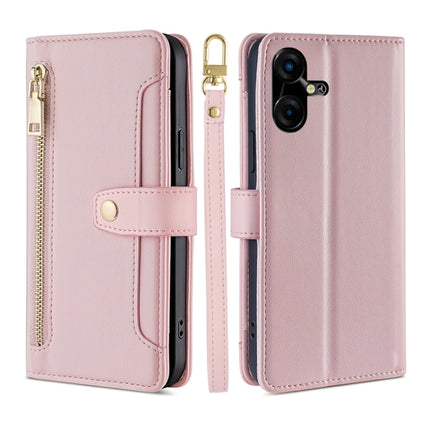 Sheep Texture Cross-body Zipper Wallet Leather Phone Case, For Tecno Camon 30, For Tecno Pova 5 Pro, For Tecno Pova Neo 3, For Tecno Camon 20 Premier 5G