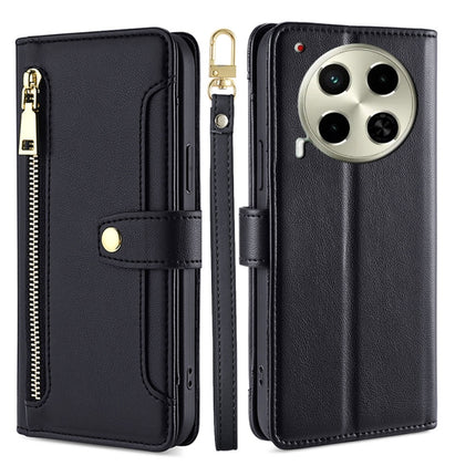 Sheep Texture Cross-body Zipper Wallet Leather Phone Case, For Tecno Camon 30, For Tecno Pova 5 Pro, For Tecno Pova Neo 3, For Tecno Camon 20 Premier 5G