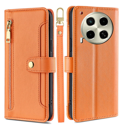 Sheep Texture Cross-body Zipper Wallet Leather Phone Case, For Tecno Camon 30, For Tecno Pova 5 Pro, For Tecno Pova Neo 3, For Tecno Camon 20 Premier 5G