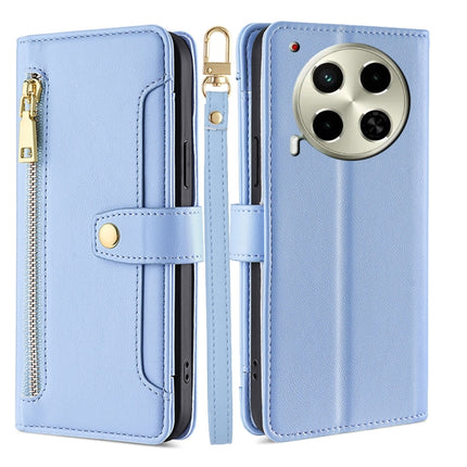 Sheep Texture Cross-body Zipper Wallet Leather Phone Case, For Tecno Camon 30, For Tecno Pova 5 Pro, For Tecno Pova Neo 3, For Tecno Camon 20 Premier 5G
