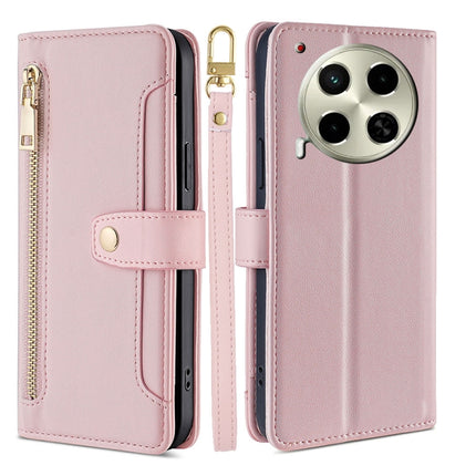 Sheep Texture Cross-body Zipper Wallet Leather Phone Case, For Tecno Camon 30, For Tecno Pova 5 Pro, For Tecno Pova Neo 3, For Tecno Camon 20 Premier 5G