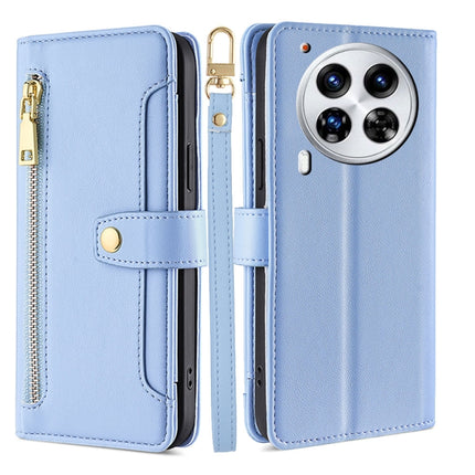 Sheep Texture Cross-body Zipper Wallet Leather Phone Case, For Tecno Spark 30 4G, For Tecno Pova 6 Neo 5G, For Tecno Camon 30 Premier 5G, For Tecno Camon 30 Pro 5G
