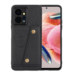 Double Buckle Card Slots Magnetic Phone Case, For Xiaomi Redmi Note 12 4G Global, For Xiaomi Redmi Note 12 Turbo/Poco F5, For Xiaomi Redmi Note 12S 4G, For Xiaomi Redmi K40S / Poco F4