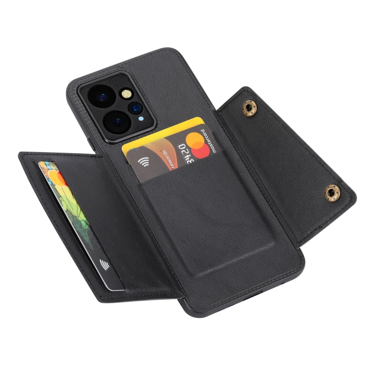 Double Buckle Card Slots Magnetic Phone Case, For Xiaomi Redmi Note 12 4G Global, For Xiaomi Redmi Note 12 Turbo/Poco F5, For Xiaomi Redmi Note 12S 4G, For Xiaomi Redmi K40S / Poco F4