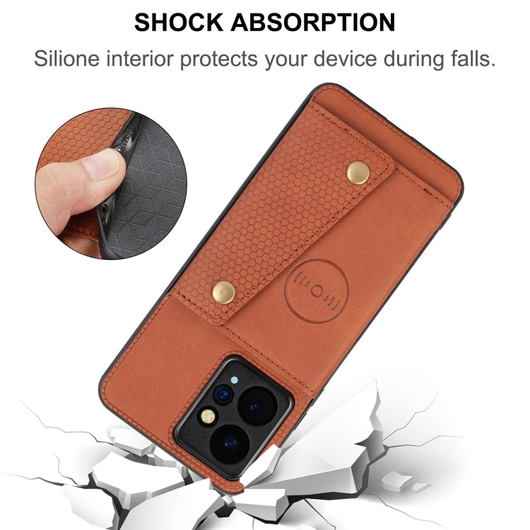 Double Buckle Card Slots Magnetic Phone Case, For Xiaomi Redmi Note 12 4G Global, For Xiaomi Redmi Note 12 Turbo/Poco F5, For Xiaomi Redmi Note 12S 4G, For Xiaomi Redmi K40S / Poco F4