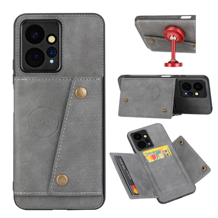 Double Buckle Card Slots Magnetic Phone Case