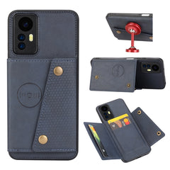 Double Buckle Card Slots Magnetic Phone Case, For Xiaomi 13T / Redmi K60 Ultra, For Xiaomi Redmi Note 12R /Redmi 12 5G, For Xiaomi Redmi Note 12 4G Global, For Xiaomi Redmi Note 12 Turbo/Poco F5, For Xiaomi Redmi Note 12S 4G