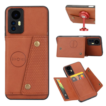 Double Buckle Card Slots Magnetic Phone Case