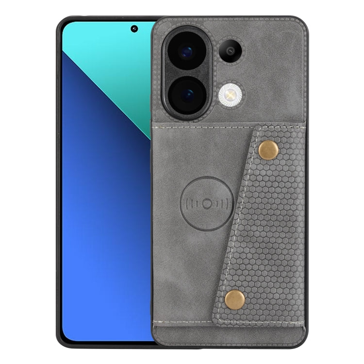 Double Buckle Card Slots Magnetic Phone Case, For Xiaomi Redmi K70 Ultra, For Xiaomi Redmi 13 4G Global, For Xiaomi Redmi Note 13 Pro 4G Global, For Xiaomi Redmi Note 13 4G Global
