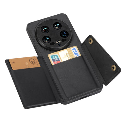 Double Buckle Card Slots Magnetic Phone Case, For Xiaomi 14 Ultra, For Xiaomi Redmi 13C 4G / Poco C65, For Xiaomi 13T / Redmi K60 Ultra, For Xiaomi Redmi Note 12R /Redmi 12 5G