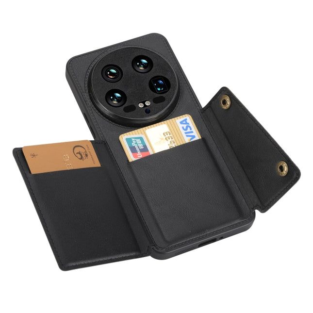 Double Buckle Card Slots Magnetic Phone Case