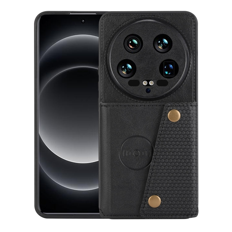Double Buckle Card Slots Magnetic Phone Case, For Xiaomi 14 Ultra, For Xiaomi Redmi 13C 4G / Poco C65, For Xiaomi 13T / Redmi K60 Ultra, For Xiaomi Redmi Note 12R /Redmi 12 5G
