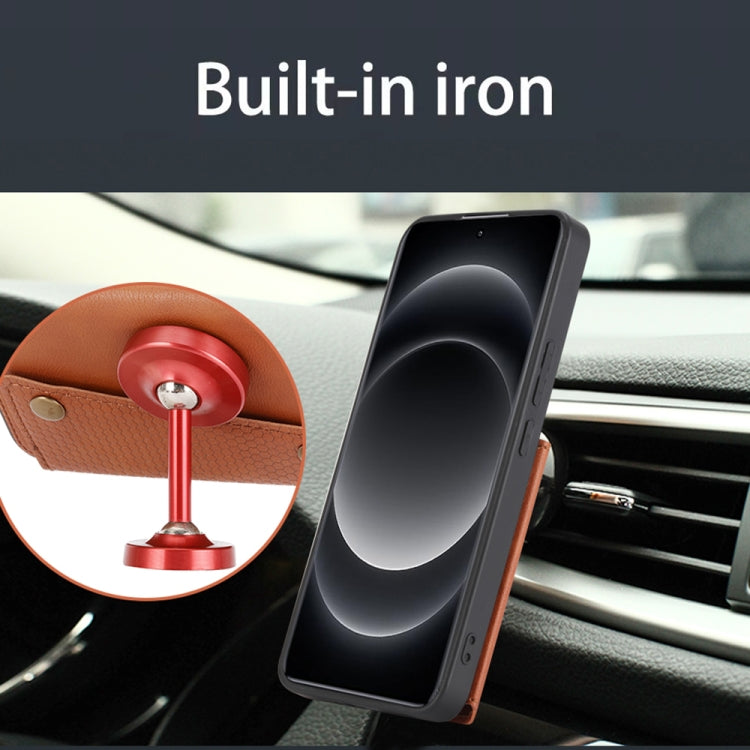 Double Buckle Card Slots Magnetic Phone Case, For Xiaomi 14 Ultra, For Xiaomi Redmi 13C 4G / Poco C65, For Xiaomi 13T / Redmi K60 Ultra, For Xiaomi Redmi Note 12R /Redmi 12 5G