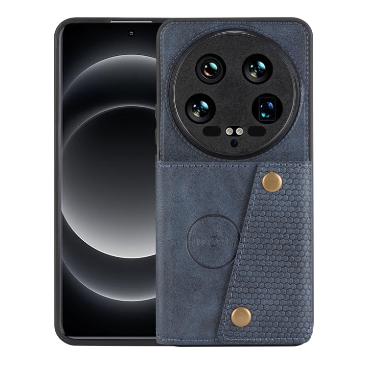 Double Buckle Card Slots Magnetic Phone Case, For Xiaomi 14 Ultra, For Xiaomi Redmi 13C 4G / Poco C65, For Xiaomi 13T / Redmi K60 Ultra, For Xiaomi Redmi Note 12R /Redmi 12 5G