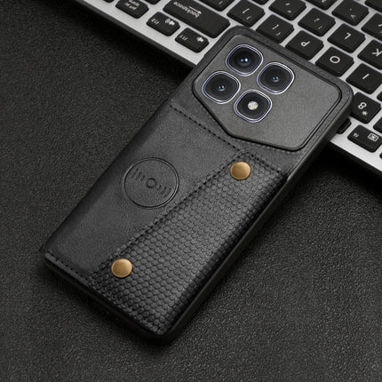 Double Buckle Card Slots Magnetic Phone Case, For Xiaomi Redmi K70 Ultra, For Xiaomi Redmi 13 4G Global, For Xiaomi Redmi Note 13 Pro 4G Global, For Xiaomi Redmi Note 13 4G Global