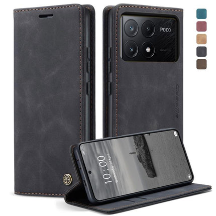 CaseMe 013 Multifunctional Horizontal Flip Leather Phone Case, For Xiaomi Redmi Note 13 Pro 4G, For Xiaomi Redmi Note 13 4G, For Xiaomi Redmi 13C 4G Global / 13C 5G, For Xiaomi Poco X6 Pro, For Xiaomi Redmi K70E 5G